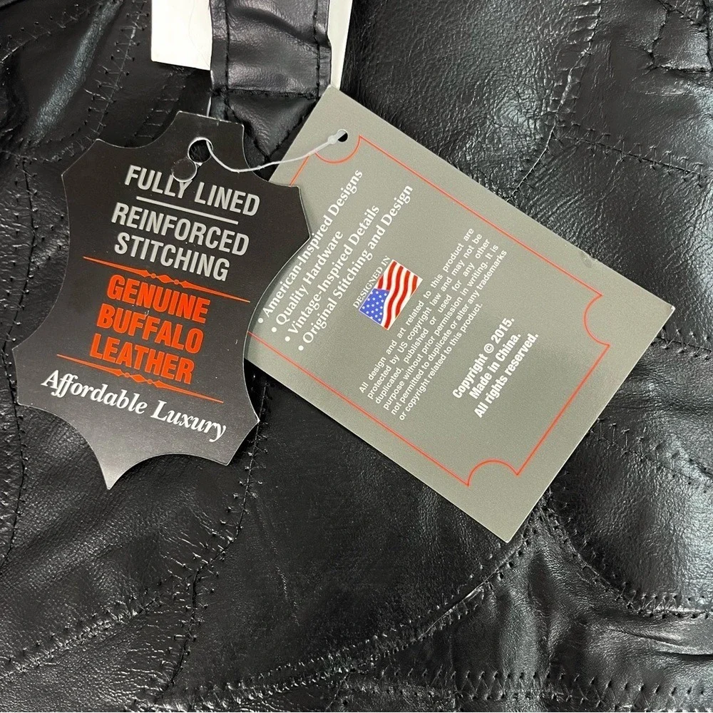 Embassy Black NWT Genuine Buffalo Leather Fully Lined Garment‎ Bag